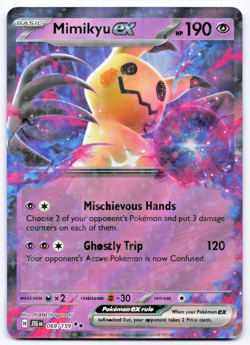 Pokemon TCG Mimikyu ex 069/159 Journey Together Playset NM - Image 1