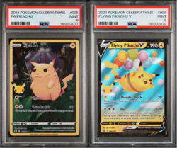 SEQUENTIAL PSA 9 PIKACHU 005 FLYING PIKACHU V 006 CELEBRATIONS POKEMON MINT - Image 1