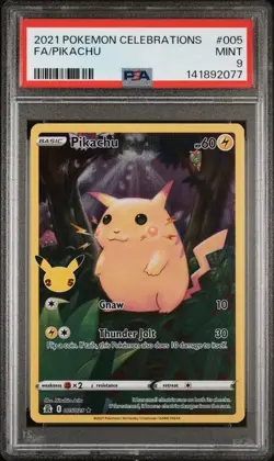 SEQUENTIAL PSA 9 PIKACHU 005 FLYING PIKACHU V 006 CELEBRATIONS POKEMON MINT - Image 2