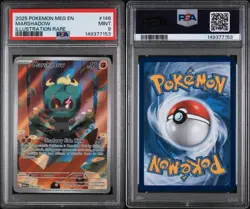 2025 POKEMON MEG EN-MEGA EVOLUTION ILLUSTRATION RARE #146 MARSHADOW PSA 9 - Image 3