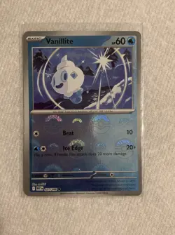 Pokemon Vanillite 027/086 Pokeball Reverse Holo - White Flare S&V - Image 1