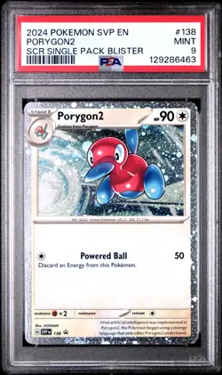 2024 POKEMON SVP EN-SV BLACK STAR PROMO #138 PORYGON2 PSA 9 - Image 1