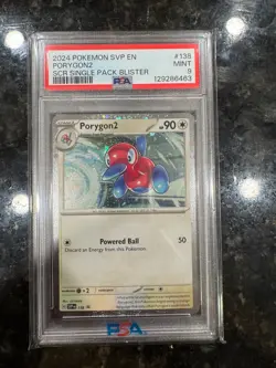 2024 POKEMON SVP EN-SV BLACK STAR PROMO #138 PORYGON2 PSA 9 - Image 3