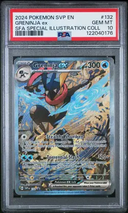 2024 POKEMON SVP EN-SV BLACK STAR PROMO #132 GRENINJA EX PSA 10 - Image 1