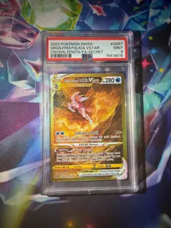 2023 Origin Forme Palkia V Star GG67 Crown Zenith Secret Rare PSA 9 Pokemon TCG - Image 1