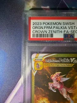 2023 Origin Forme Palkia V Star GG67 Crown Zenith Secret Rare PSA 9 Pokemon TCG - Image 3