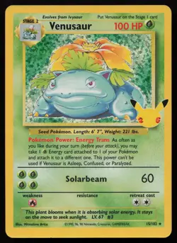 Venusaur 15/102 Classic Collection Celebrations: Classic Collection Pokemon NM - Image 1