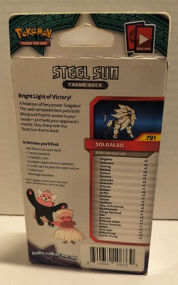 2017 Pokemon Sun & Moon Guardians Rising Steel Sun Theme Deck Solgaleo Sealed - Image 2