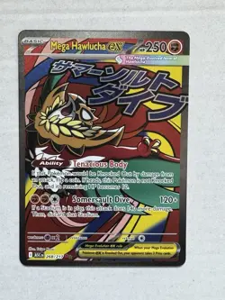 Pokemon TCG Mega Hawlucha 268/217 Ascended Heroes Mega Attack Rare NM - Image 1