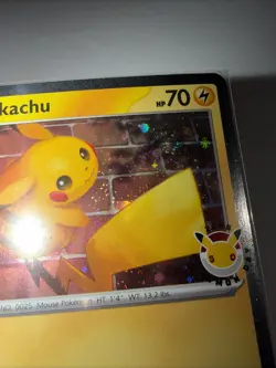 Pikachu 051/162 Cosmos Holo Pokemon Day 2026 Stamped Promo with Swirl near Tail - Image 3