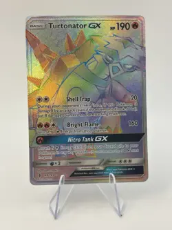Turtonator GX (Secret) 148/145 Sm-Guardians Rising Holo Pokemon TCG - NM/LP - Image 1