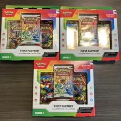 Pokemon First Partner Illustration Collection Box Lot Brand New Unopened 3 Boxes - Image 1