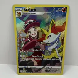 Pokemon Braixen TG01/TG30 Silver Tempest Trainer Gallery Ultra Rare Full Art Ho… - Image 1