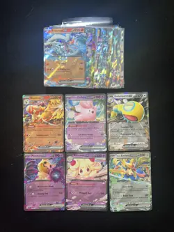 2025 Pokemon TCG English JTG EX Lillie's Clefairy ex #056/159 Holo Lot*28 HT88 - Image 1