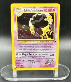 Sabrina's Alakazam 16/132 Holo Pokemon Gym Challenge 2000 Wotc Vintage LP/NM - Image 2