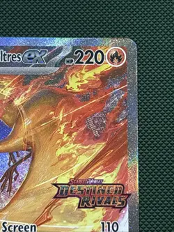 Pokemon Team Rocket's Moltres ex 229/182 Destined Rivals Rare English Stamped - Image 5