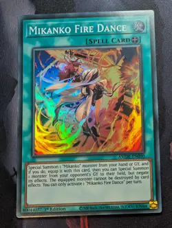Mikanko Fire Dance - AMDE-EN030 - Super Rare - 1st Edition Yugioh - Image 1