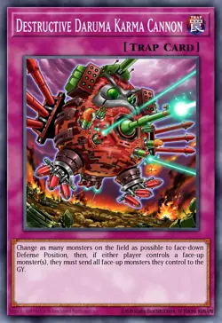 Yugioh RA04-EN103 - Destructive Daruma Karma Cannon - Secret Rare - Image 1