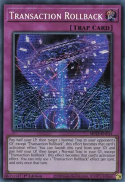 Yugioh MP24-EN134 - Transaction Rollback - Secret Rare - Image 1
