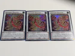 3x Ultra Rare Crimson Dragon Yugioh! Stampede - Image 1