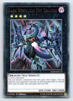 Dark Rebellion Xyz Dragon - LEDD-ENC32 - Ultra Rare - 1st Edition - Yugioh - Image 1
