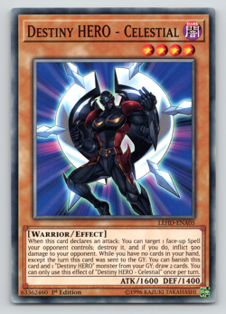Destiny HERO - Celestial - LEHD-ENA05 - Common - 1st Edition - Yugioh - Image 1