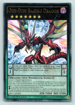 Odd-eyes Raging Dragon - MP17-EN205 - Ultra Rare - 1st Edition - Yugioh - Image 1