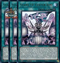 Yugioh 3x Stand Up Centur-Ion! RA05-EN122 Ultra Rare 1st Ed NM - Image 1