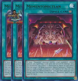 Yugioh! 3x Mementomictlan MP24-EN298 Ultra Rare 1st Ed NM - Image 1
