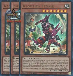Yugioh! 3x Kashtira Fenrir RA05-EN024 Ultra Rare 1st Ed NM - Image 1