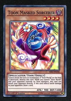 Toon Masked Sorcerer - SS01-ENC05 - Common - 1st Edition - Yugioh - Image 1