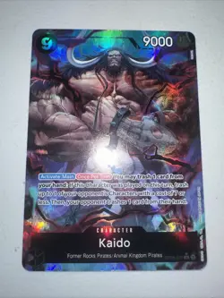 One Piece CCG Kaido Foil OP08-079, Super Rare, Near Mint Condition - Image 1