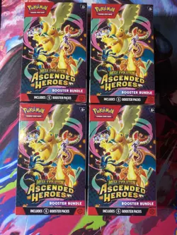 4x Pokemon TCG Ascended Heroes Mega Evolutions Booster Bundle Brand New Sealed - Image 3