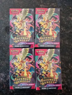 4x Pokemon TCG Mega Evolution Ascended Heroes Booster Bundle - Free Shipping - Image 2