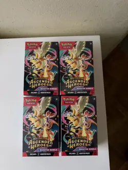 Pokemon TCG Mega Evolution Ascended Heroes Booster Bundle x4 Sealed - Image 1