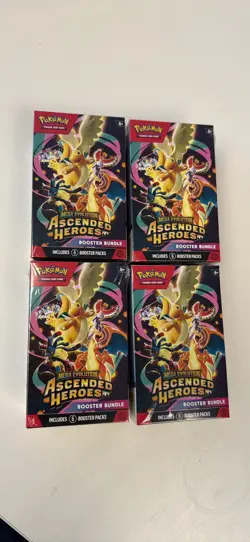 Pokemon TCG • Ascended Heroes • Booster Bundle x4 • Sealed - Image 1
