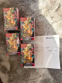 Pokemon TCG Mega Evolution Ascended Heroes Booster Bundle x4 - Image 1