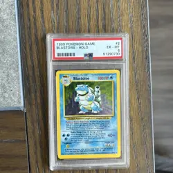 PSA 6 Blastoise #2/102 Base Set Holo Rare 1999 Pokemon Card Game Vintage - Image 1