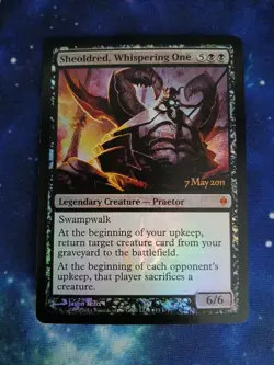 Sheoldred, Whispering One Prerelease Cards Foil - Image 1
