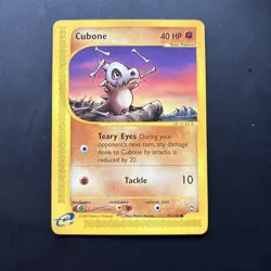 Cubone 072/147 Aquapolis Regular Pokemon Card - MP E-Reader - Image 1