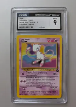 Mew #8 Black Star Promo Pokemon League CGC 9 2000 Pokemon Card - Image 1