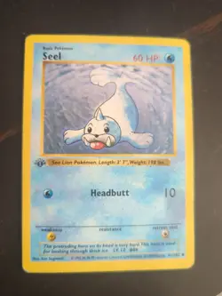 SEEL Pokemon Card 1st Edition Shadowless 41/102 - Image 2