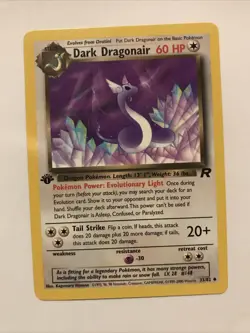 Dark Dragonair 1st Edition 33/82 - Team Rocket Pokemon Card - Image 1