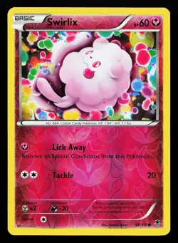 Swirlix 68/119 Reverse Holo Common Phantom Forces Pokemon Card - Image 1