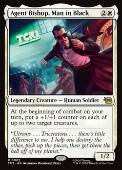 1x Agent Bishop, Man in Black NM Eng MTG - MTG TMNT - Image 1