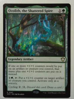 Ozolith, the Shattered Spire *Rare* Magic MtG x1 SOC Commander Secrets - Image 1