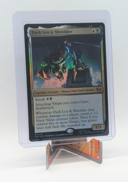 MTG - Dark Leo & Shredder - FOIL Mythic #142 - Teenage Mutant Ninja Turtles NM - Image 1
