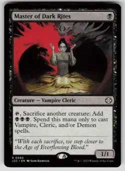 Master of Dark Rites Rare Commander: The Lost Caverns of Ixalan 83 MTG Near Mint - Image 1