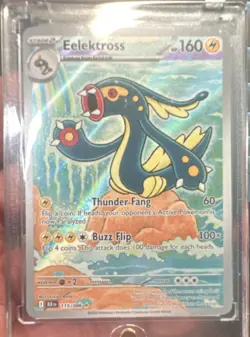 Eelektross SV: Black Bolt Illustration Rare 115/086 Holo Pokemon TCG Card 160 HP - Image 1