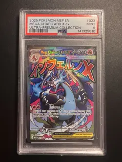 MEGA CHARIZARD X EX #23 023 PROMO Pokemon Phantasmal Flames UPC PSA 9 - Image 1